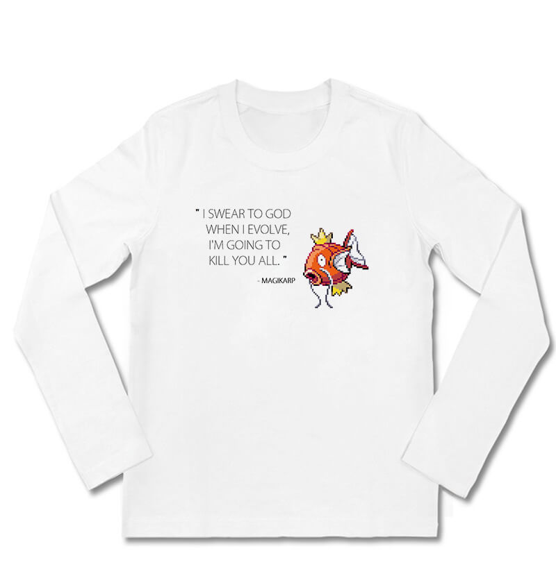Magikarp Tee Long Sleeve Pokemon Kids Red T Shirt