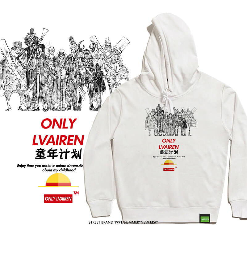 One Piece Anime hooded sweatshirt Big Boys Hoodies