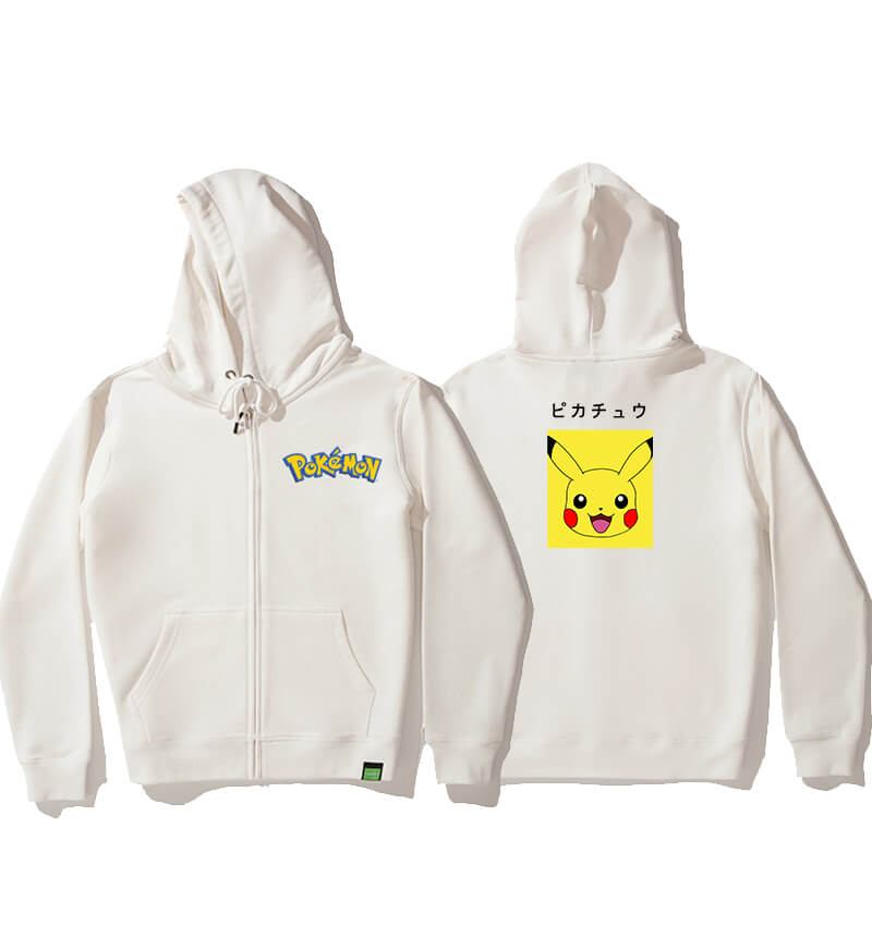 Pokemon Pikachu Tops Boys Zip Up Jacket