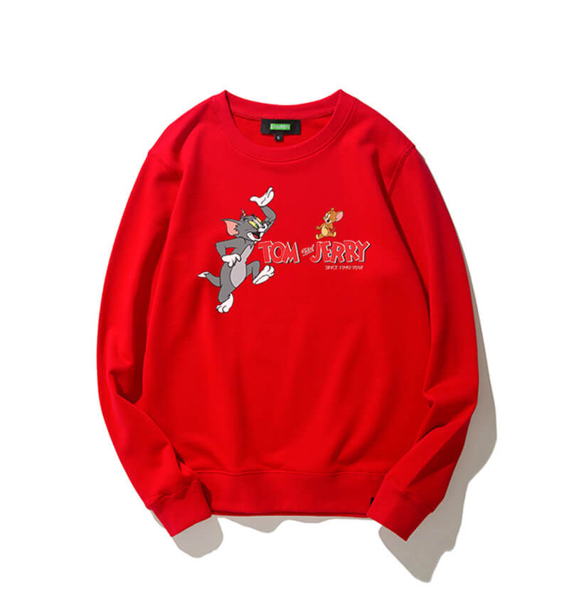 original design Cool Sweatshirts For Boys Tom and Jerry hooded sweatshirt