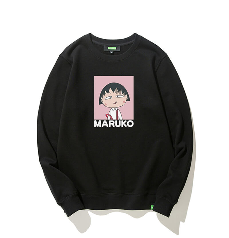 Chibi Maruko-chan Hooded Coat Sweatshirts For Teenage Guys