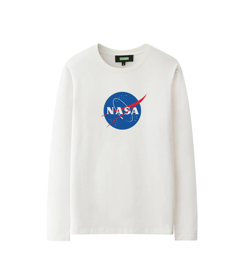 NASA Long Sleeve Shirt Couple T Shirts For Honeymoon