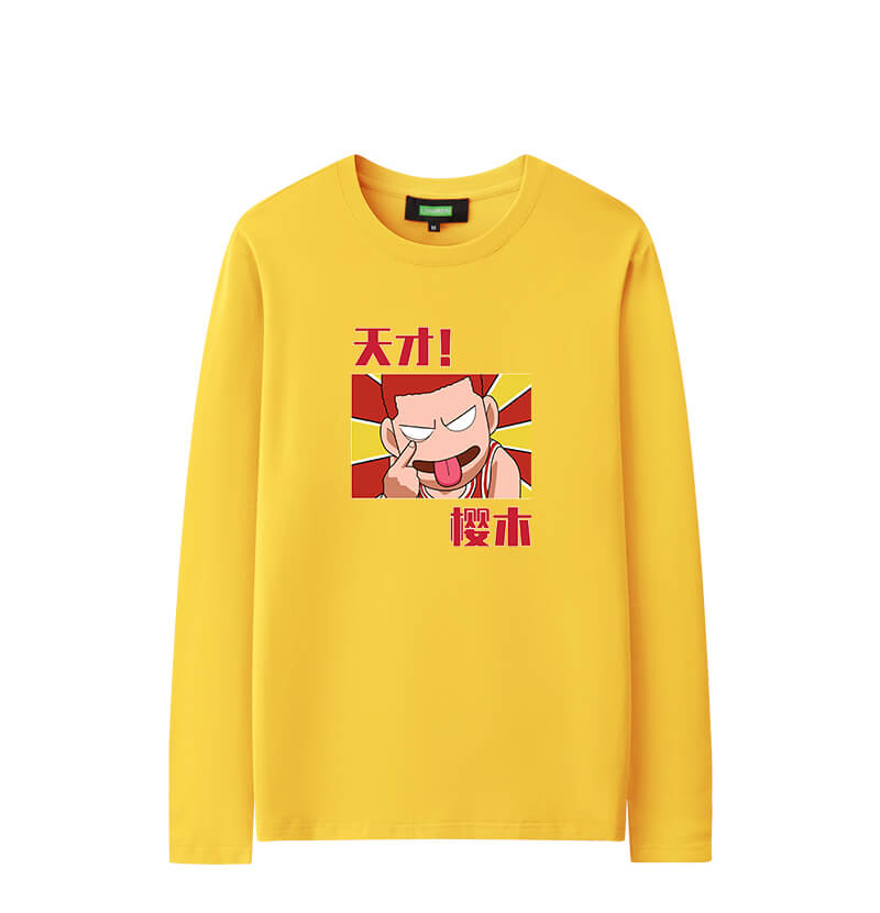 Hanamichi Sakuragi Tee Shirt Long Sleeve Slam Dunk Personalised Kids T Shirts