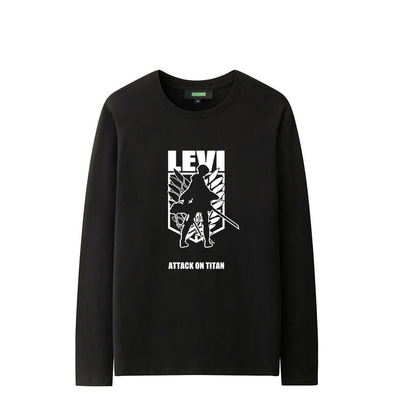 Attack on Titan Levi Long Sleeve Shirt T Shirt For Teenager Boy
