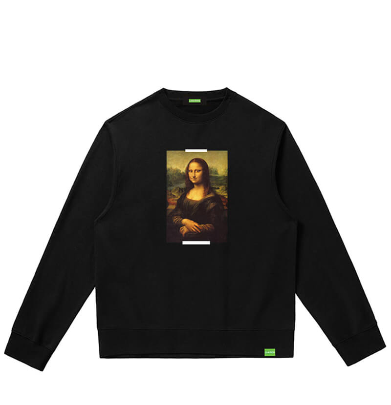 Famous Painting Leonardo Da Vinci Mona Lisa Hoodies Boys Hooded Sweatshirt