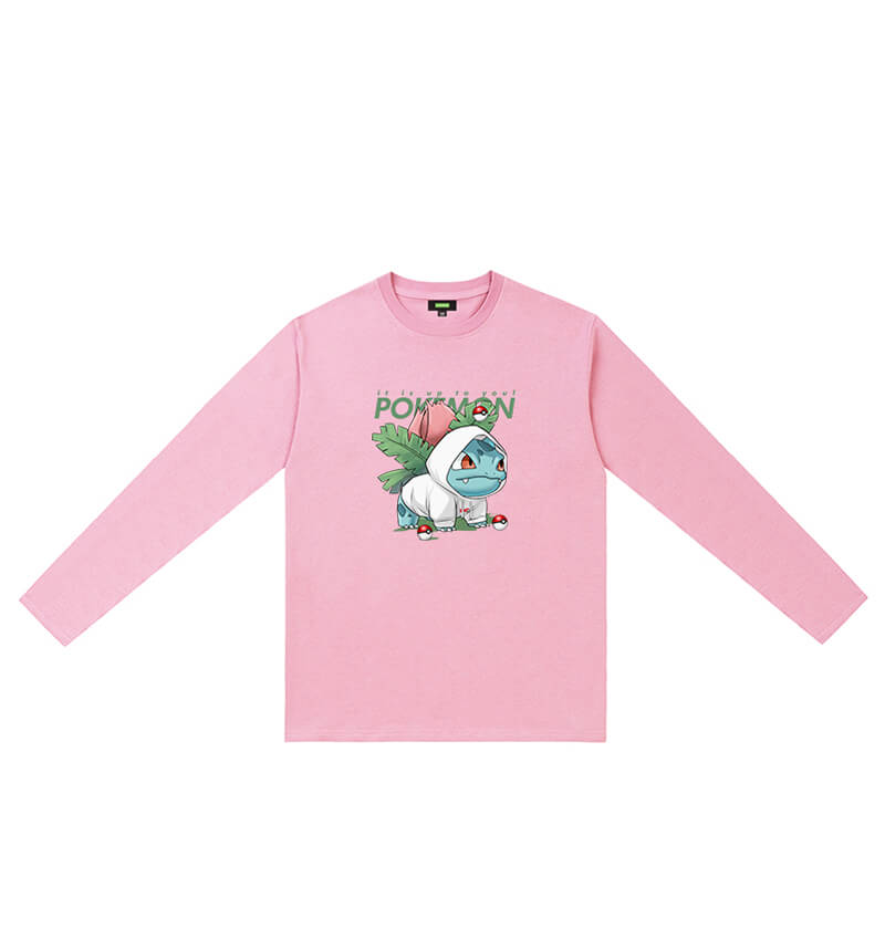 Pokemon Bulbasaur Long Sleeve Tshirt Kids Designer T Shirts