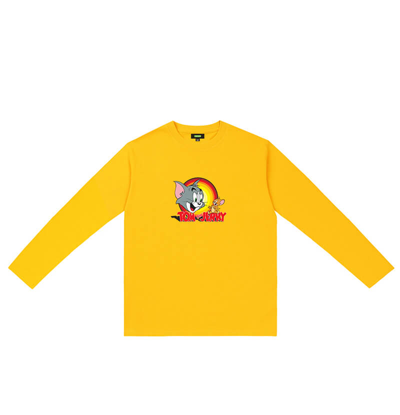 Original Design Tee Long Sleeve Tom and Jerry Tee For Girl