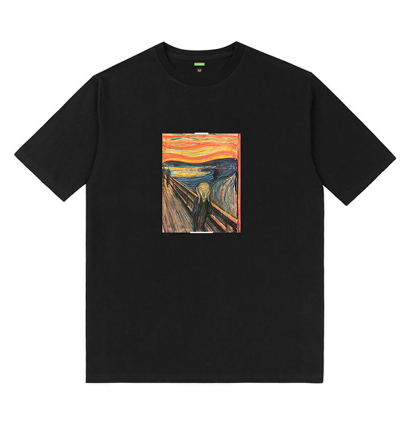 Famous Painting Edvard Munch The Scream Tshirts Girls Christmas Shirts