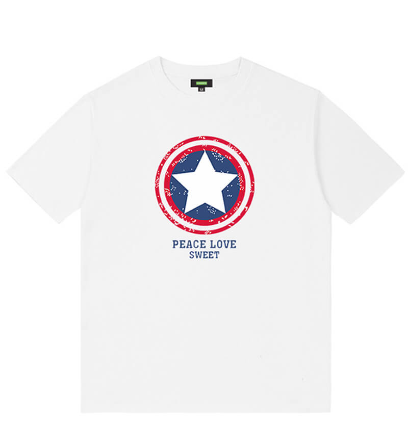 Marvel Captain America Tees Uniqlo Couple Shirt