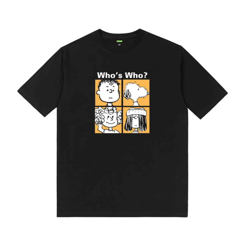 Snoopy Who's Who Tshirts Printed T Shirts For Lovers