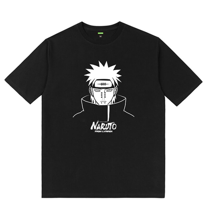 Pain Tee Naruto Ink Print Friends Couple T Shirt 