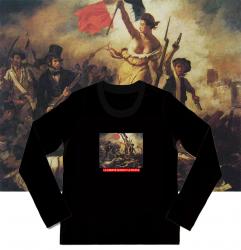 Célèbre peinture Liberty Leading the People Long Sleeve Tshirt Best Couple Shirt