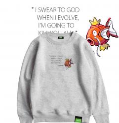 การออกแบบเดิม Magikarp ขนาดใหญ่ Hoodie แจ็คเก็ตเด็กโปเกมอน