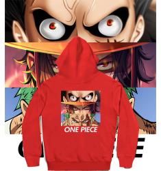 Roronoa Zoroand et Luffy Zip Sweatshirt One Piece Anime Girls Zip Up Hoodie