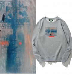 Impression Sunrise Hoodies Jeunesse Célèbre Peinture Veste à capuchon