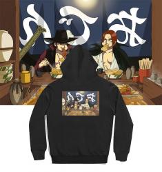 หนึ่งชิ้นอะนิเมะ Hoodie Shanks และ Dracule Mihawk Hoodies สําหรับสาววัยรุ่น