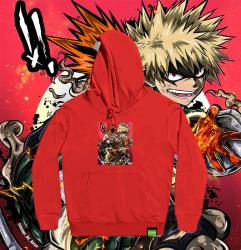 การออกแบบเดิม Katsuki Bakugo เสื้อสเวตเตอร์สําหรับสาวฮีโร่ของฉัน Academia Hoodies