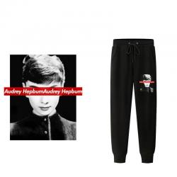 Audrey Hepburn Head Portrait Pants Sports Trousers