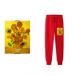 Van Gogh Sunflowers Sweatpants Famous Painting Casual Pants