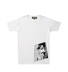 JoJo’s Bizarre Adventure Tshirt Original Design Boys T Shirt blanc