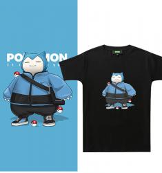 Pokemon Snorlax Tshirts Original Design Couple Chemises imprimées