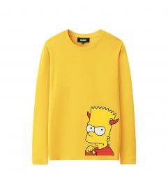 The Simpsons Long Sleeve Tees Couple T Shirt Prix