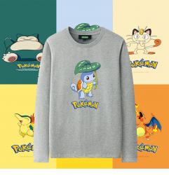 Pokemon Squirtle Long Sleeve Tees Boys White T Shirt