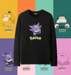 Pokemon Gengar Long Sleeve Tshirts Girls Black T Shirt