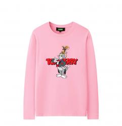 Tom and Jerry Long Sleeve Tshirts T Shirt For Teenager Boy