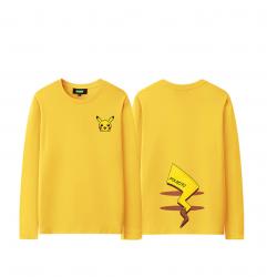 Pikachu Tee Shirt Long Sleeve Pokemon Nice T Shirts For Girls