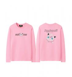 Jigglypuff T-Shirt Long Sleeve Pokemon Kids White T Shirt