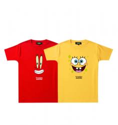 แพทริคสตาร์เสื้อยืด SpongeBob SquarePants เย็นเสื้อยืดสําหรับเด็กผู้ชาย