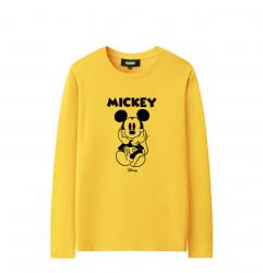 Disney Mickey Mouse Long Sleeve Tshirts Kids Black T Shirt