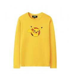 Pokemon Pikachu Chemises à manches longues Fille Papa Chemise