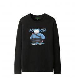 Snorlax Tee Long Sleeve Pokemon Couple T-Shirt