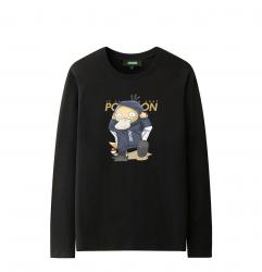 Pokemon Psyduck Tshirts chemise noire à manches longues Enfants