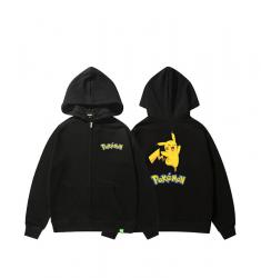 Pokemon Pikachu Hoodies Boys Zip Up Fleece