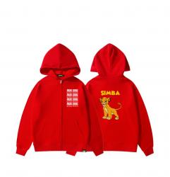 ดิสนีย์สิงโตกษัตริย์ซิมบ้า Hoodie ซิปขึ้น Hoodies สําหรับสาววัยรุ่น