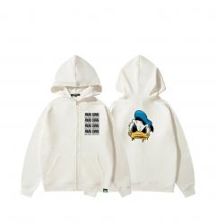 Disney Donald Duck Hoodie original design Boys Zip Up Fleece