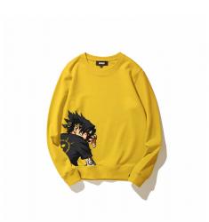 Uchiha Sasuke Pullover Coat Naruto Boys Black Pullover Hoodie 