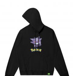 Pokemon Gengar Hooded Jacket Boys Black Pullover Hoodie