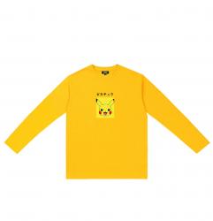 โปเกมอน Pikachu แขนยาวเสื้อยืดคู่เสื้อยืดราคา