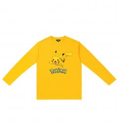 Pokemon Pikachu Chemise à manches longues Filles Chemise rouge