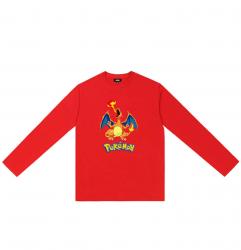 Pokemon Charizard Long Sleeve Tshirts Boys Yellow Shirt