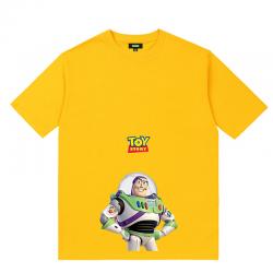 บัซ Lightyear ดิสนีย์เสื้อยืดทอยสตอรี่คู่ดําเสื้อยืด