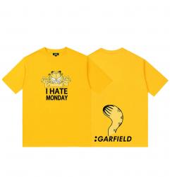 Double-sided printing Original Design Kitten Cute Tee Garfield Girls Shirt