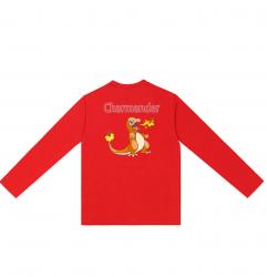 Pokemon Charmander Long Sleeve Shirt Original Design Printed T Shirts For Lovers