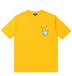 เสื้อยืดโปโล Pikachu เสื้อโปเกมอนที่กําหนดเอง