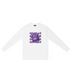 Pokemon Gengar Long Sleeve Shirts Black Boy Shirt