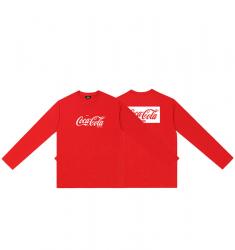 Coca-Cola Long Sleeve Tshirt Double-sided printing Kids Printed T Shirts